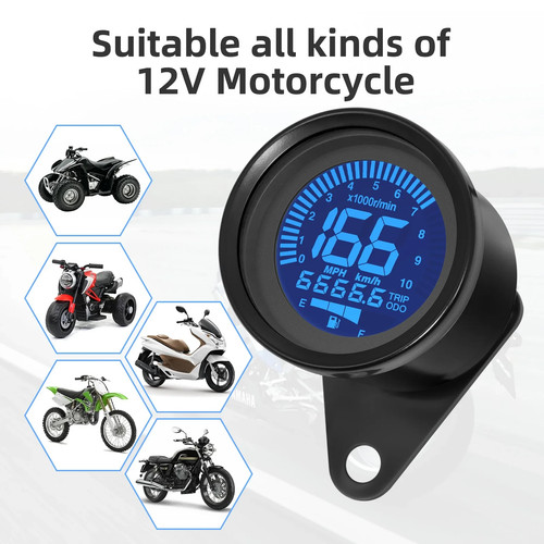 Tachimetro digitale per moto - digitale, 7